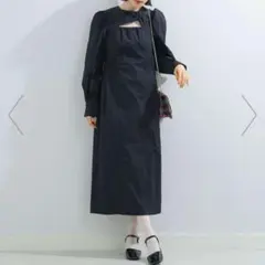 美品　レイビームス　ワンピース　黒系　フォーマル　オシャレ　二次会