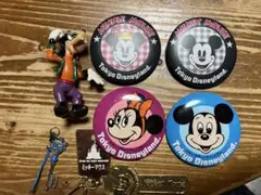 東京ディズニーランド お土産品 缶バッジ・キーホルダー他