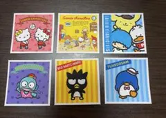 サンリオシールコレクション　ハローキティ　ハンギョドン　バツ丸　タキシードサム