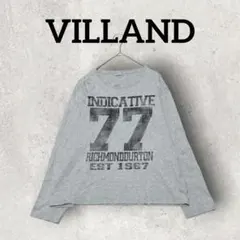 VILLAND メンズカットソー 長袖カットソー ロンT (M) グレー