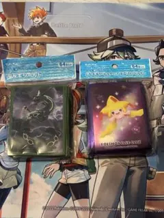 デッキシールドプレミアムマット かがやくジラーチ デッキシールド飛来レックウザ