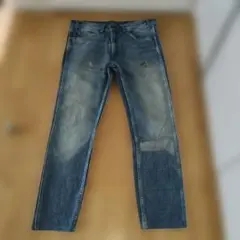 606 オレンジタブ　リーバイス　ダメージ加工 デニム
