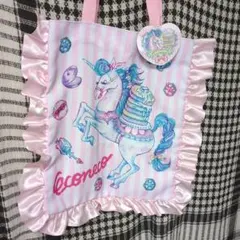 トートバック　エコネコ　ピンク　フリル　ユニコーン　カラフルのサムネイル