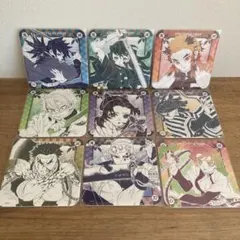 〈鬼滅の刃〉ジャンプショップ 原作絵 アートコースター 9枚セット 義勇 無一郎