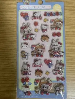 ボンボンドロップシール♡ラブブ×キティ