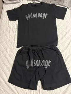godsavage Tシャツ ショートパンツ セットアップMサイズ
