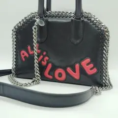 美品 ステラマッカートニー ファラベラボックス 2way チェーンショルダー 黒