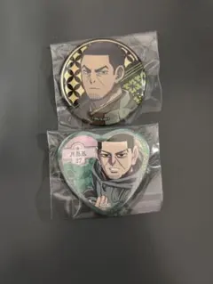 【ゴールデンカムイ】月島基 鶴見篤四郎の愛です缶バッジ、ドンキホーテコラボ缶バ