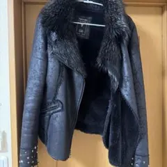 GUESS ブラックレザーライダースジャケット Y2Kのサムネイル