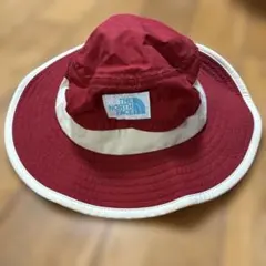 ノースフェイス キッズ ホライズンハット NNJ41702 レッド 記名跡あり