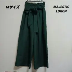MAJESTIC LOGON ウエストリボン　ワイドパンツ　Mサイズ