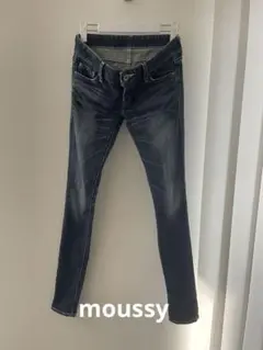 moussy ダークブルー スキニーデニム