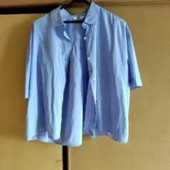UNIQLO レディース 半袖シャツ ライトブルー XL