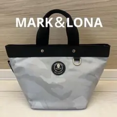美品★MARK＆LONA カートバッグ⭐︎ラウンドバッグ スカル迷彩 シルバー黒のサムネイル