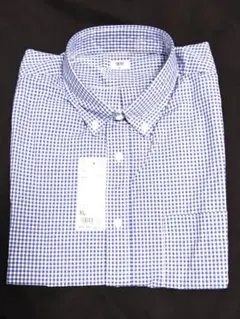 市価2189円 ユニクロ 長袖 ブロードシャツ XL メンズ チェック 新品