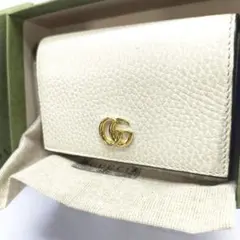 グッチ GG スプリーム カードケース 474748 ベージュ アイボリー 名刺