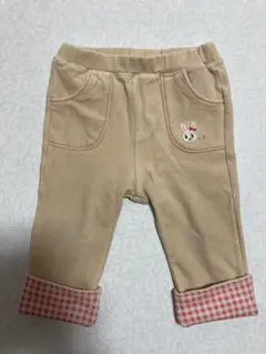 ミキハウス うさこベージュパンツ 80㎝