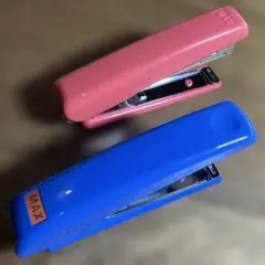 MAXホッチキス HD-10D 2個 ブルー、ピンク