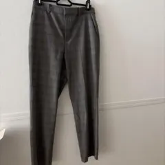 UNIQLO チェック柄 スラックス グレー Mサイズ