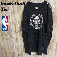 【B75】NBAナショナルバスケットボールアソシエーショングレーヘザー Tee