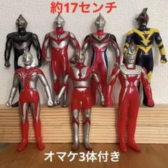 ウルトラマンソフビ7体セット　レトロ　１９００年代　オマケ3体付き
