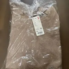 UNIQLO ベージュ 3XL ワッフル長袖