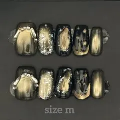 m ブラック×ゴールド系マグ ちゅるん ラメキラ