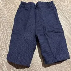 極美品　フォーマルパンツ　ネイビー ハーフパンツ