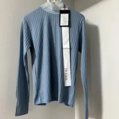 【TRANOI】新品未使用♡ リブ長袖カットソー ブルー