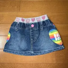 BABYDOLL デニムスカート レインボーポケット 90