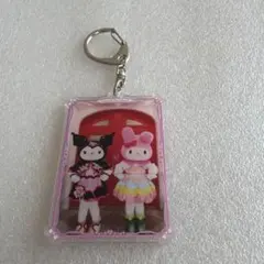 サンリオピューロランド限定ビジュアルアクリルキーホルダー　マイメロ&クロミ