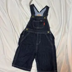 【1歳児期に着用】ミキハウス デニムオーバーオール M