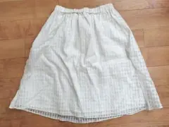 ロペピクニック ホワイト チェック スカート