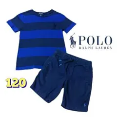 ポロラルフローレン◆ポニー刺繍　半袖Tシャツ&ショートパンツ2点◆120cm