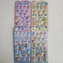 正規品 おぱんちゅうさぎ んぽちゃむ うるちゅるポップシール 4枚セット