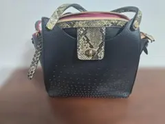 2Way ヘビ柄バッグ