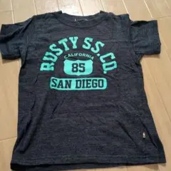 RUSTY 半袖Tシャツ チャコールグレー　130のサムネイル