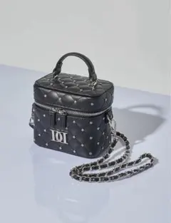 【新品未開封】Darich キルティングビジュースクエアミニバッグ BLK