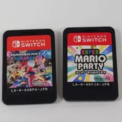 Switch マリオカート8 デラックス　 スーパー マリオパーティ　ケースなし
