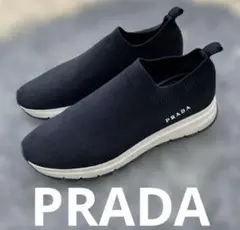 PRADA プラダメッシュスリッポンスニーカー黒ピンク25〜25.5 - メルカリ