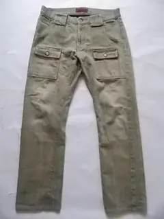 Johnbull ブッシュパンツ L ユーズド加工 デニム ジョンブル