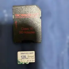 128MB MicroSDカード Class 10 SDアダプター付き