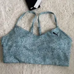 19日のみ値下げ　PUMA 花柄スポーツブラ グリーンS