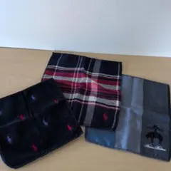 【3点セット】Brooks Brothers ポロラルフローレン タオルハンカチ
