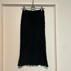 FLORENT Relax フローレント　ワッフル素材 ロングスカート ブラックのサムネイル