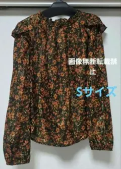 ギャップ　GAP　gap　長袖　ブラウス　シャツ　花柄　ユニバ　ハロウィン　S