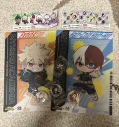 くら寿司 僕のヒーローアカデミア マルチシート 缶バッジ ラバーマスコット