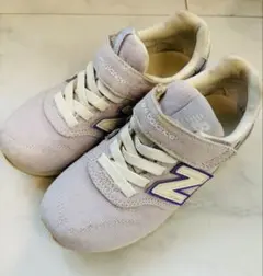 ニューバランス 996 キッズ スニーカー 18cm パープル