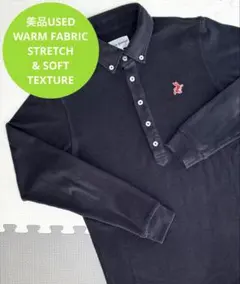 Jack Bunny!! ストレッチスムースピーチ BDポロシャツ（NAV／4）