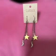 Lattice 星と月のチェーンピアスのサムネイル